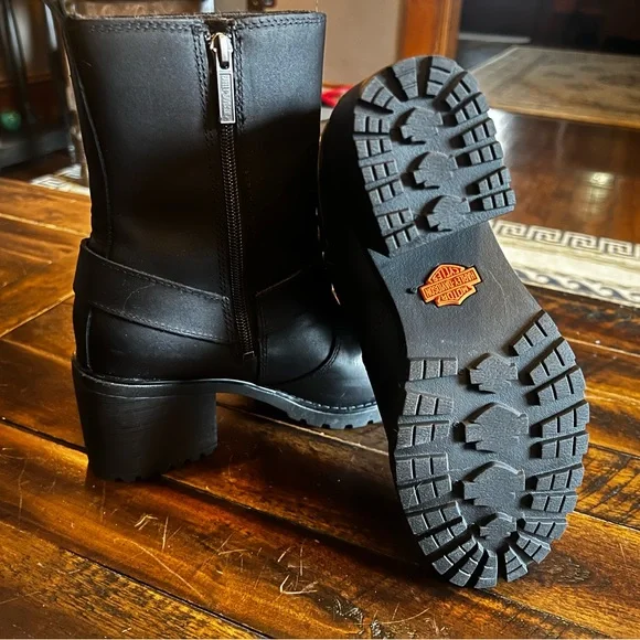 Harley-Davidson Women's Black Moto Boots - Picture 2 of 9